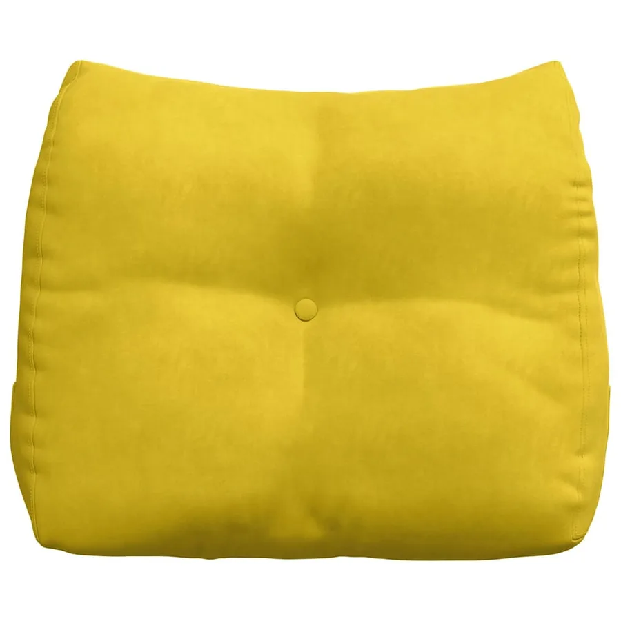 Coussin de Dos Jaune 60 x 24 x 50 cm Velours - 6
