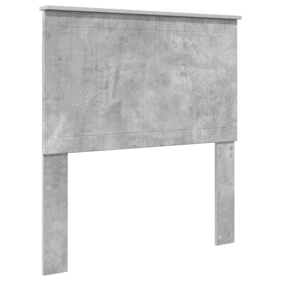 Cadre de lit Béton 90 x 200 cm Bois de pin massif - 6
