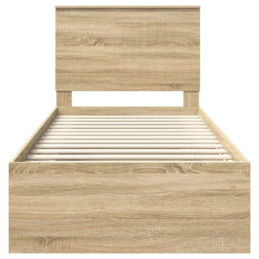 Cadre de lit Sonoma 90 x 190 cm Bois de pin massif - 7