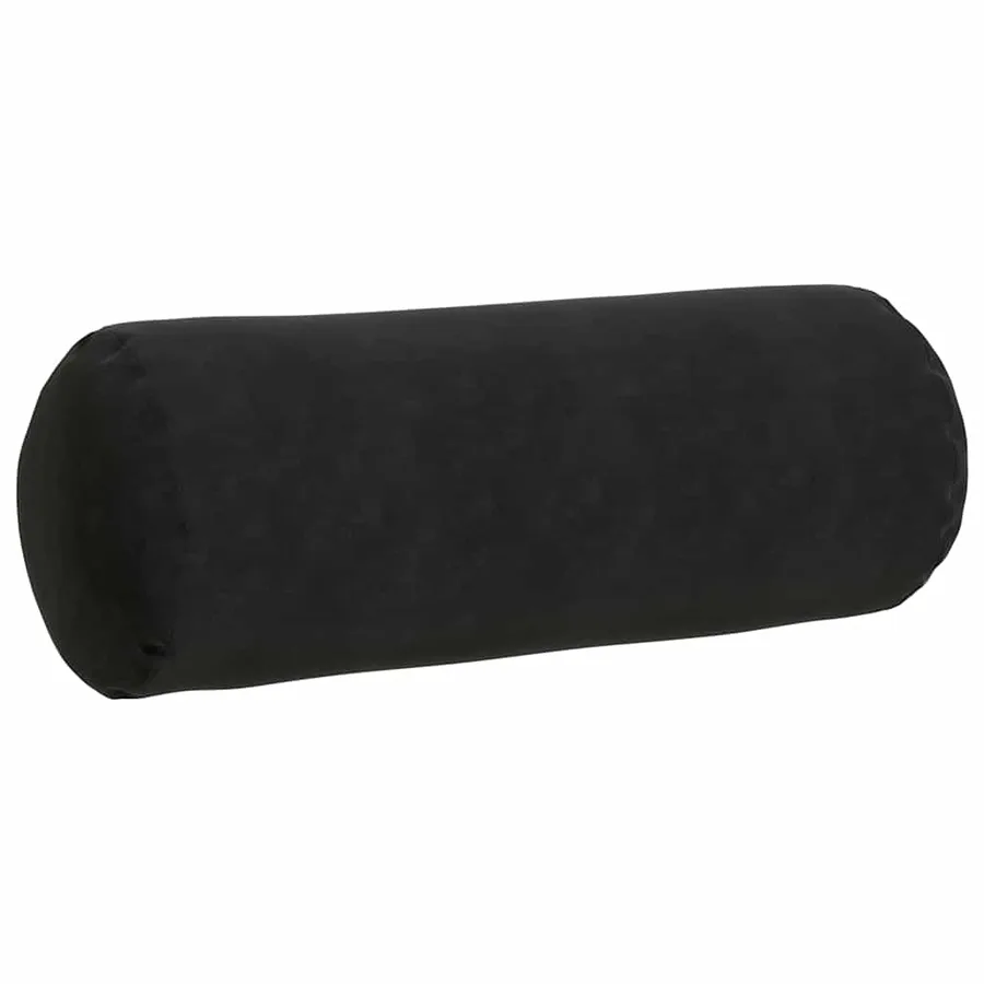 Coussins d'accent 2 pcs Noir Ø 25 x 70 cm - 5