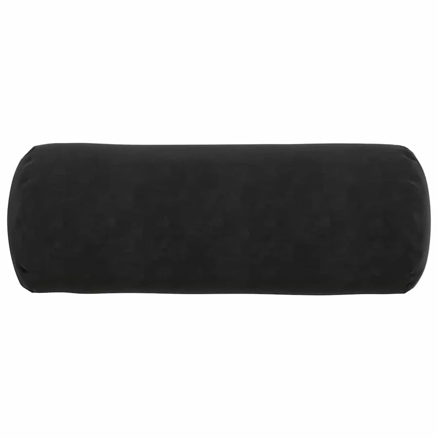 Coussins d'accent 2 pcs Noir Ø 25 x 70 cm - 6