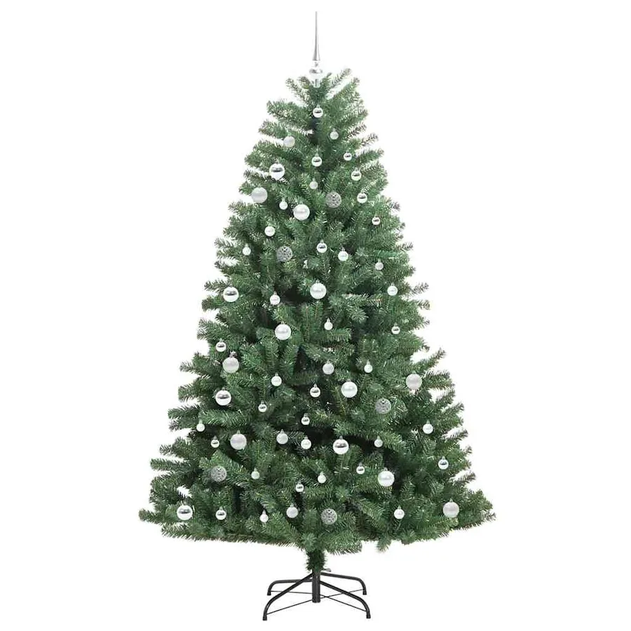 Sapin de Noël Artificiel à Branches Articulées Vert 210 cm - 4