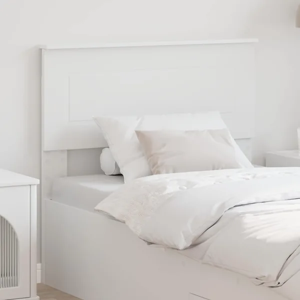 Tête de lit Blanc Bois d'ingénierie