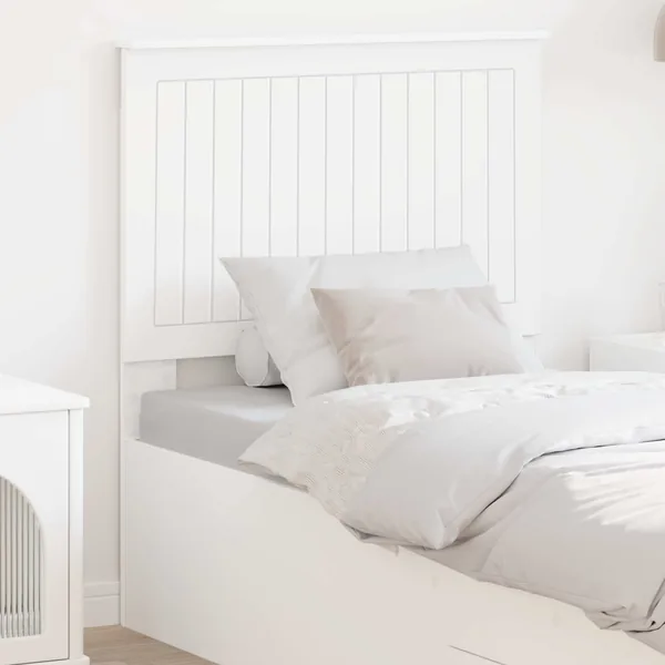 Tête de lit avec tête de lit Blanc 80 cm Bois d'ingénierie
