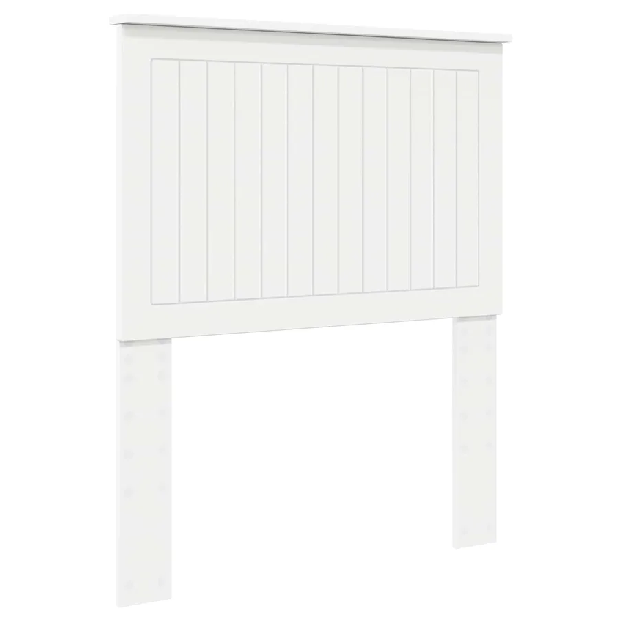 Tête de lit avec tête de lit Blanc 80 cm Bois d'ingénierie - 2