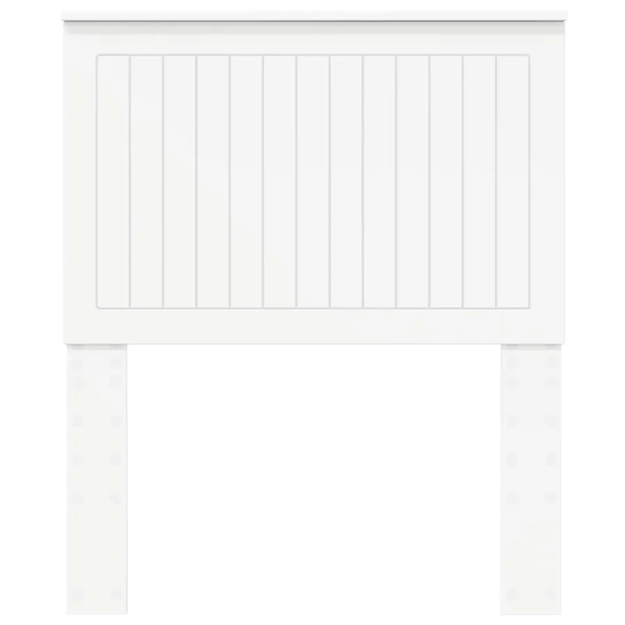 Tête de lit avec tête de lit Blanc 80 cm Bois d'ingénierie - 4
