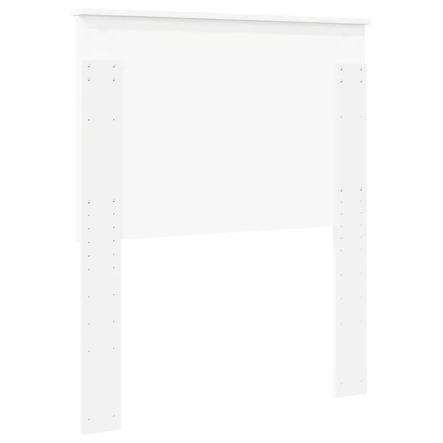 Tête de lit avec tête de lit Blanc 80 cm Bois d'ingénierie - 6