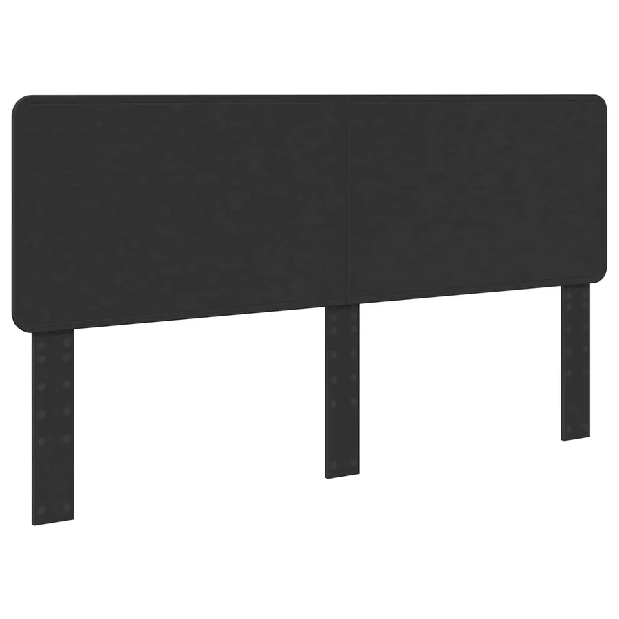 Cadre de lit avec tête de lit Noir 200 x 200 cm Pin massif - 6