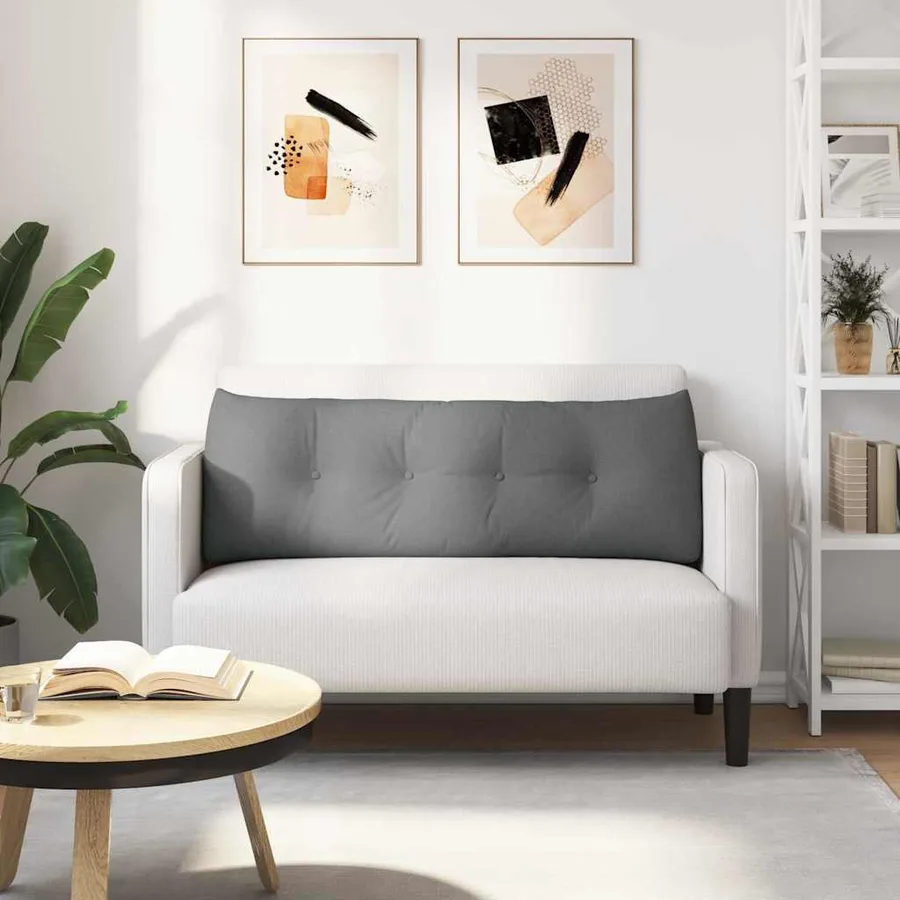 Coussin de Dos Gris foncé 140 x 24 x 50 cm tissu - 4