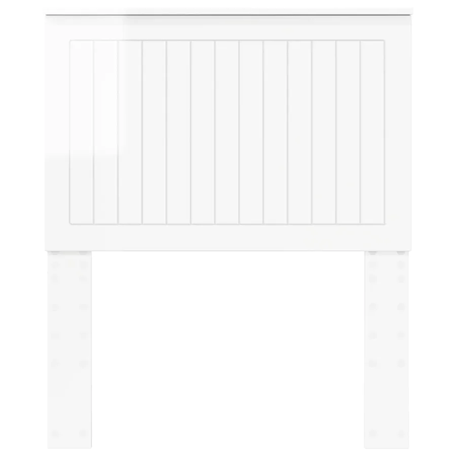 Tête de lit Blanc Brillant 80 cm Bois d'ingénierie - 4