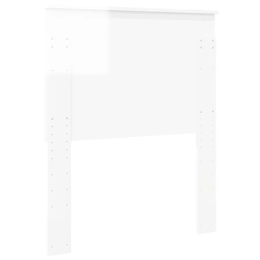 Tête de lit Blanc Brillant 80 cm Bois d'ingénierie - 6