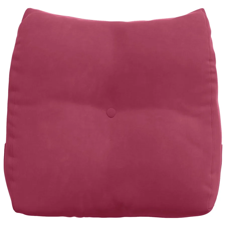 Coussin de Dos Bordeaux 45 x 24 x 50 cm Velours - 6