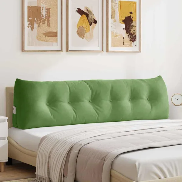 Coussin de Dos Vert clair 180 x 24 x 50 cm Velours