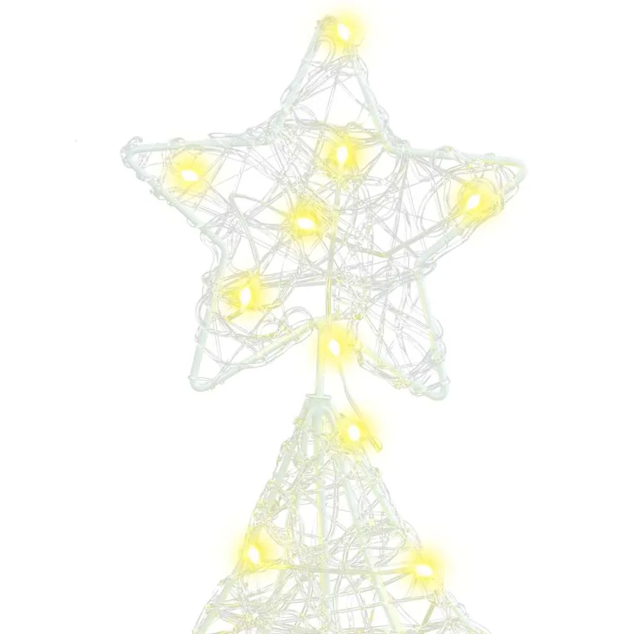 Sapin de Noël avec 160 LED Blanc chaud 150 cm Acrylique - 7
