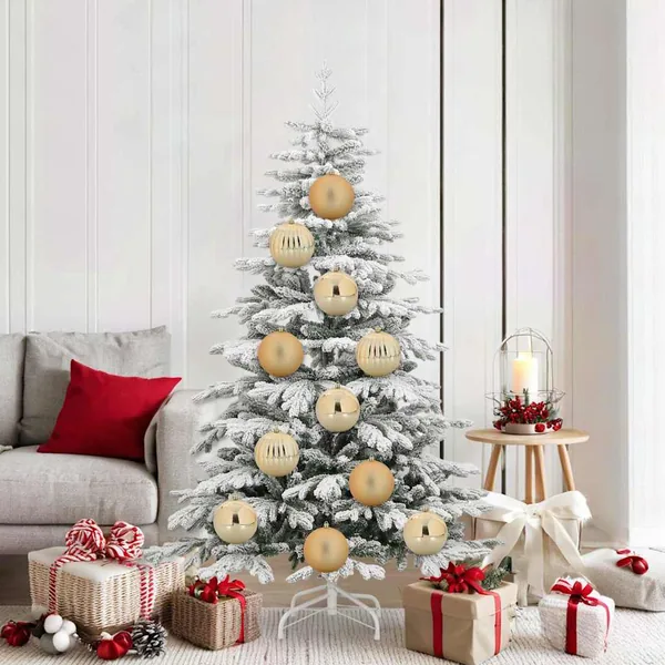 Ensemble de Boules de Noël XL 9 pcs Doré Ø 15 cm Plastique LED