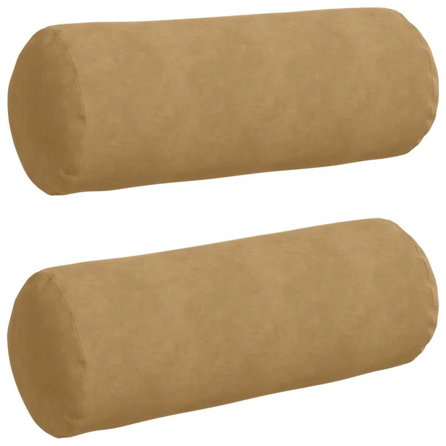 Coussins d'accent 2 pcs Marron Ø 25 x 70 cm - 2
