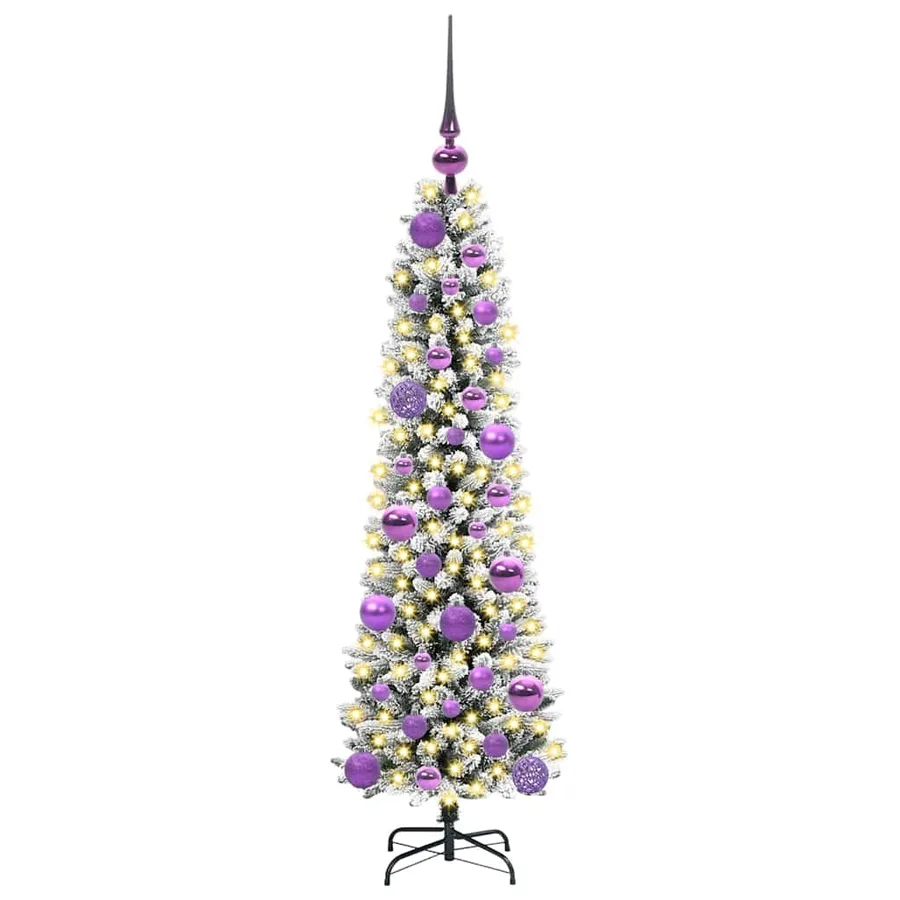 Sapin de Noël artificiel Blanc 120 cm PVC, métal et plastique - 3