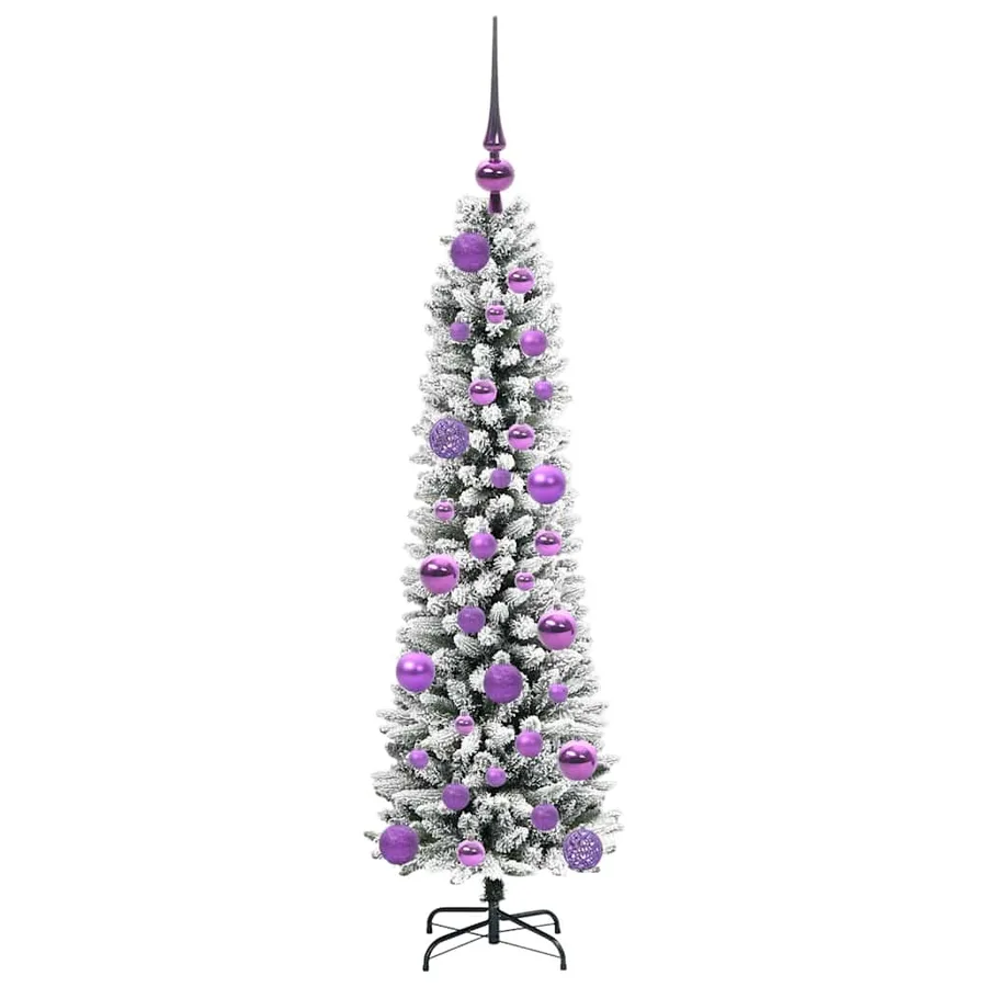 Sapin de Noël artificiel Blanc 120 cm PVC, métal et plastique - 4