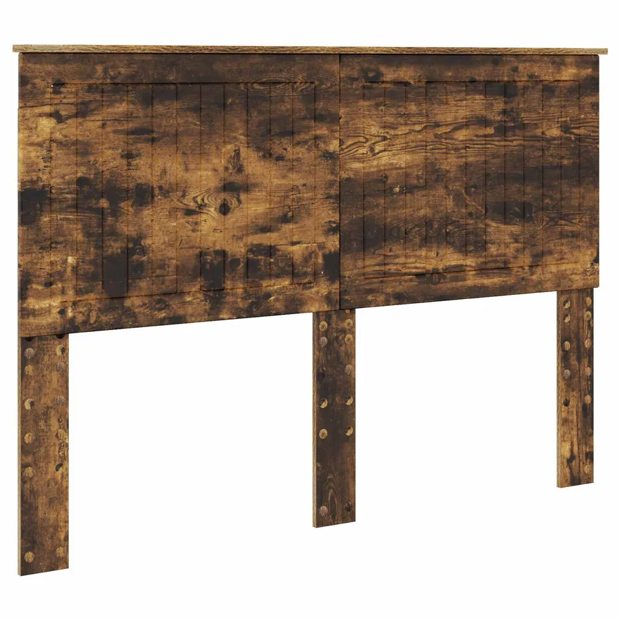 Cadre de lit Chêne fumé 140 x 190 cm Bois Ingénierie - 7