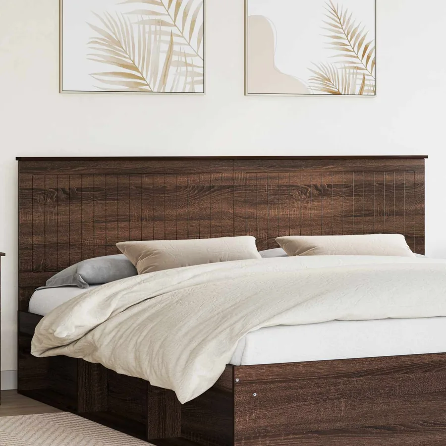 Tête de lit Chêne brun 200 cm Bois d'ingénierie