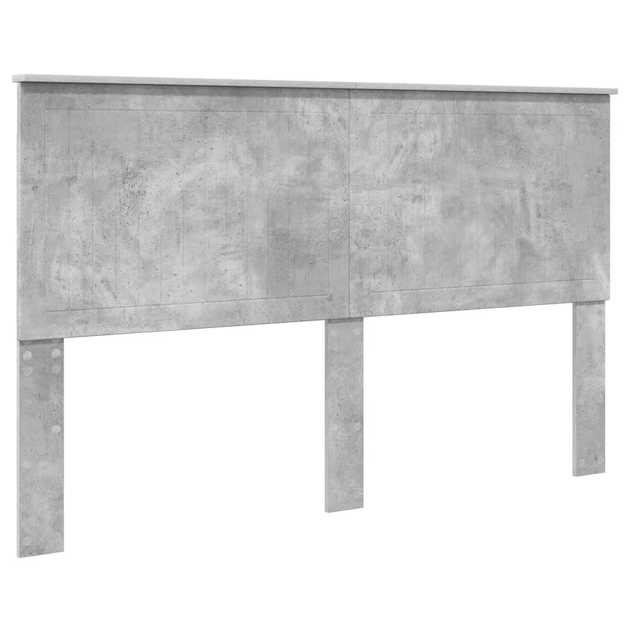 Cadre de lit Béton 160 x 200 cm Bois de pin massif - 6