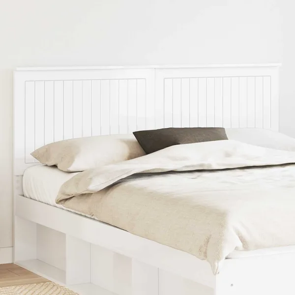 Tête de lit Blanc Brillant 160 cm Bois d'ingénierie