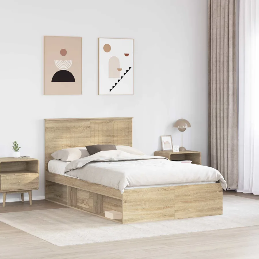 Cadre de lit Sonoma 120 x 200 cm Bois de pin massif - 3