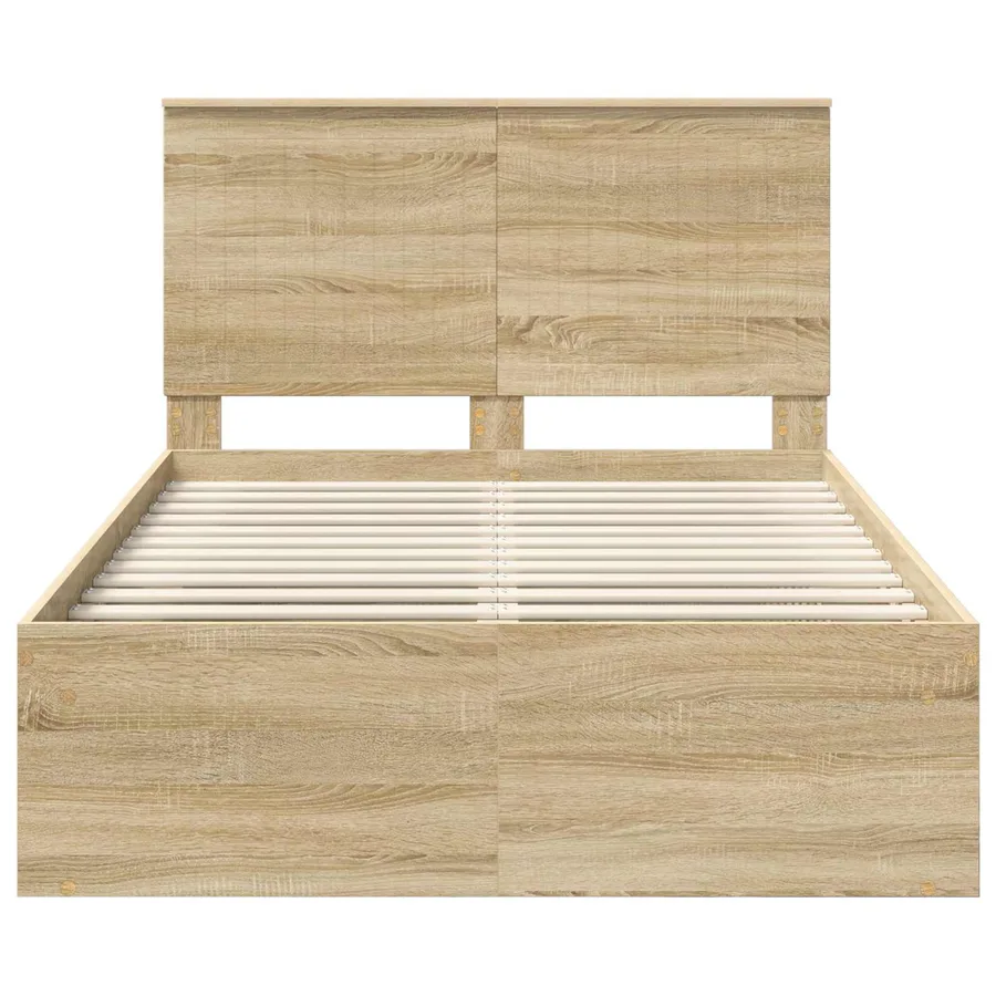 Cadre de lit Sonoma 120 x 200 cm Bois de pin massif - 7