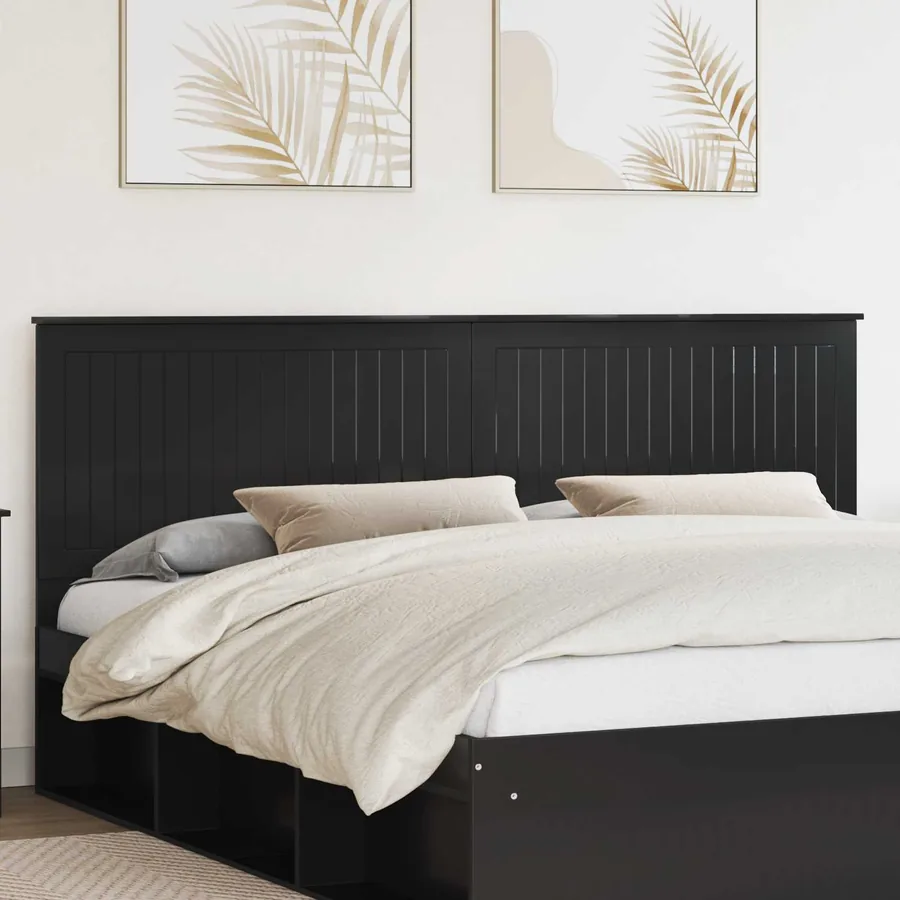Tête de lit Chêne noir 200 cm Bois d'ingénierie