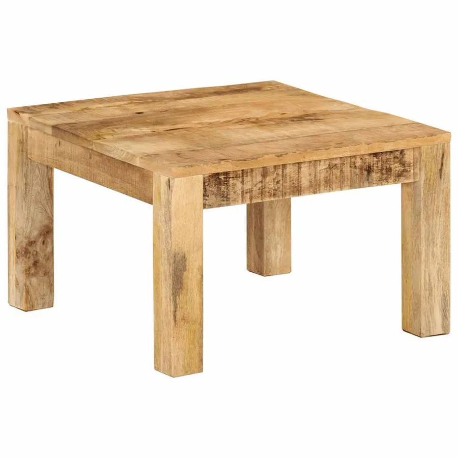 Table basse 55x55x35 cm Bois de manguier massif - 11