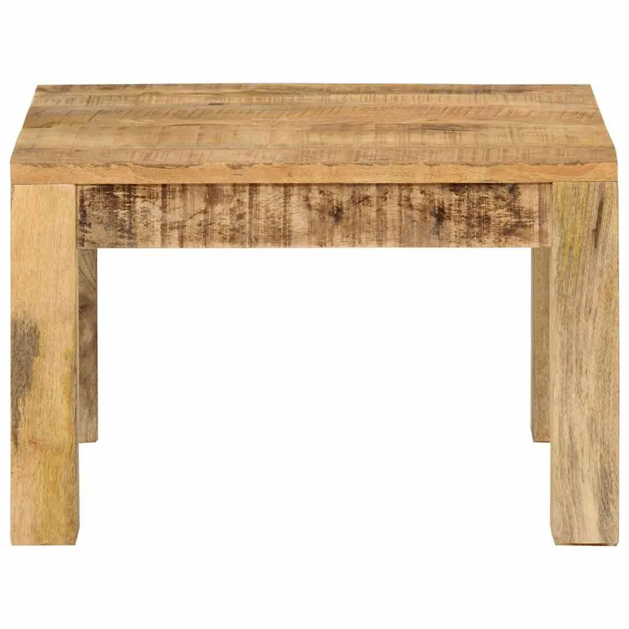 Table basse 55x55x35 cm Bois de manguier massif - 3
