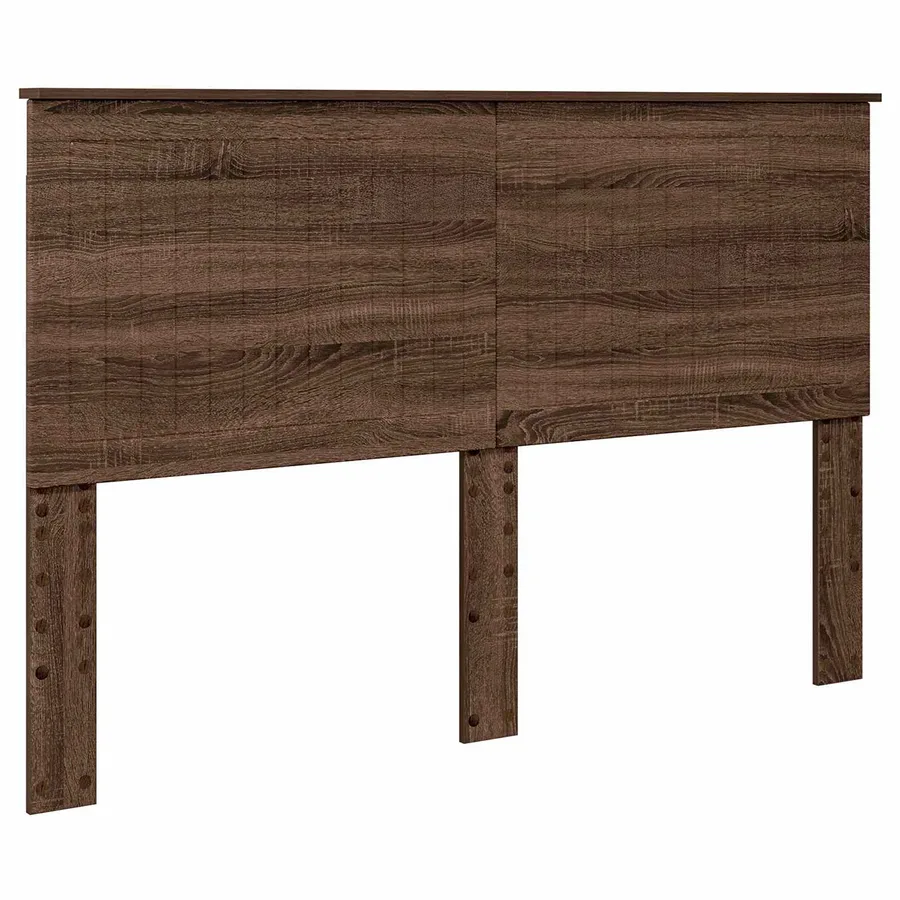 Cadre de lit Chêne brun 150 x 200 cm Bois Ingénierie - 7