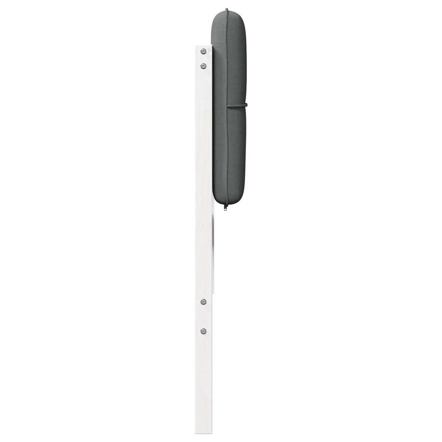 Tête de lit capitonnée Blanc et gris clair 180 cm Pin massif - 5