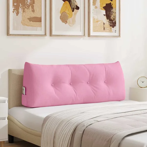 Coussin de Dos Rose 120 x 24 x 50 cm tissu