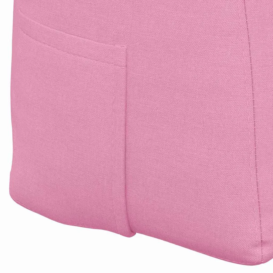 Coussin de Dos Rose 120 x 24 x 50 cm tissu - 9