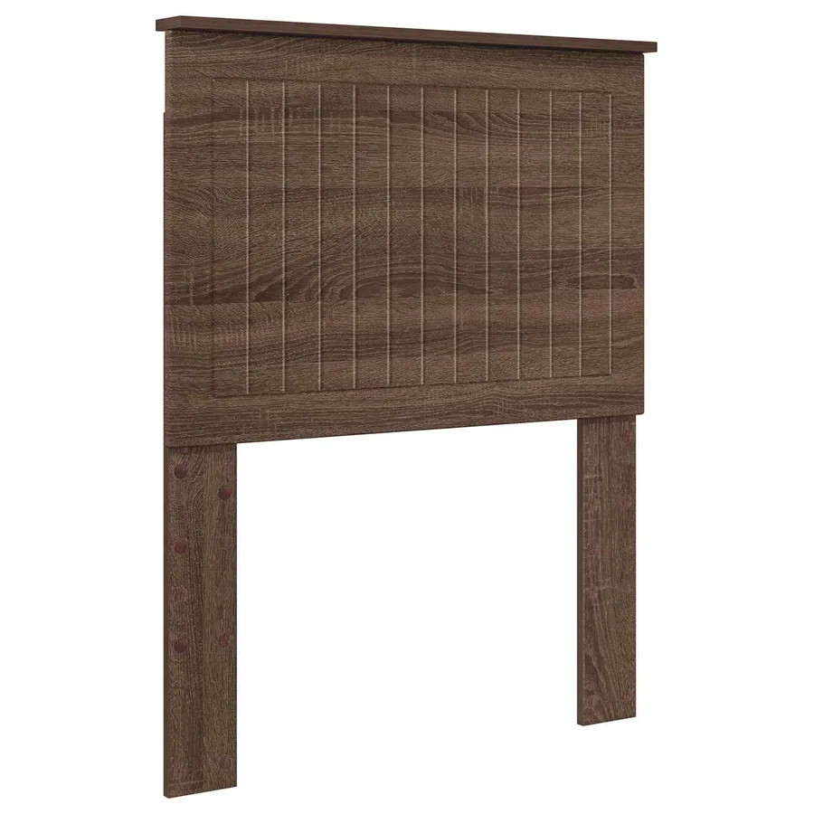 Tête de lit avec tête de lit Chêne brun 75 cm Bois d'ingénierie - 2