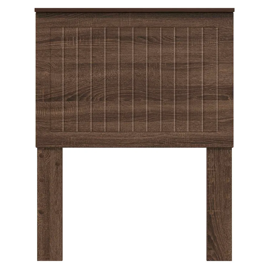 Tête de lit avec tête de lit Chêne brun 75 cm Bois d'ingénierie - 4