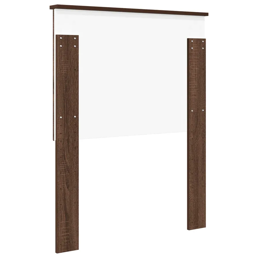 Tête de lit avec tête de lit Chêne brun 75 cm Bois d'ingénierie - 6