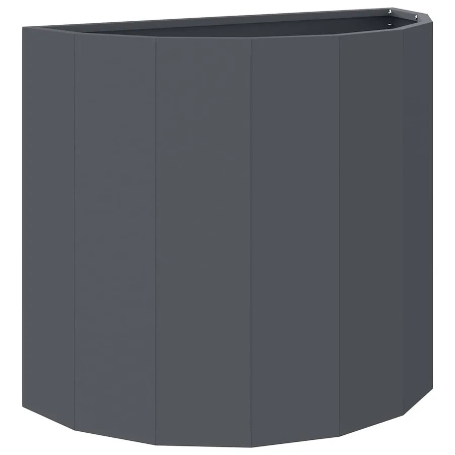 Jardinière Anthracite 60 x 30 x 50 cm Acier - 2