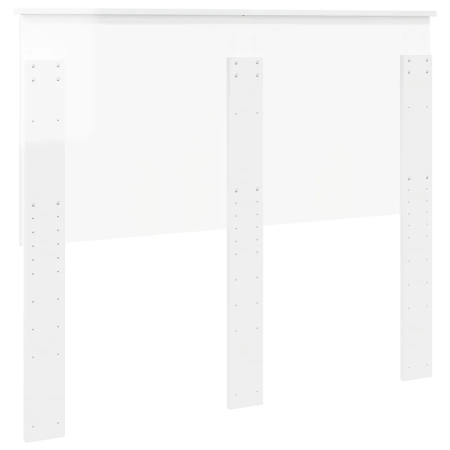 Tête de lit Blanc Brillant 135 cm Bois d'ingénierie - 6