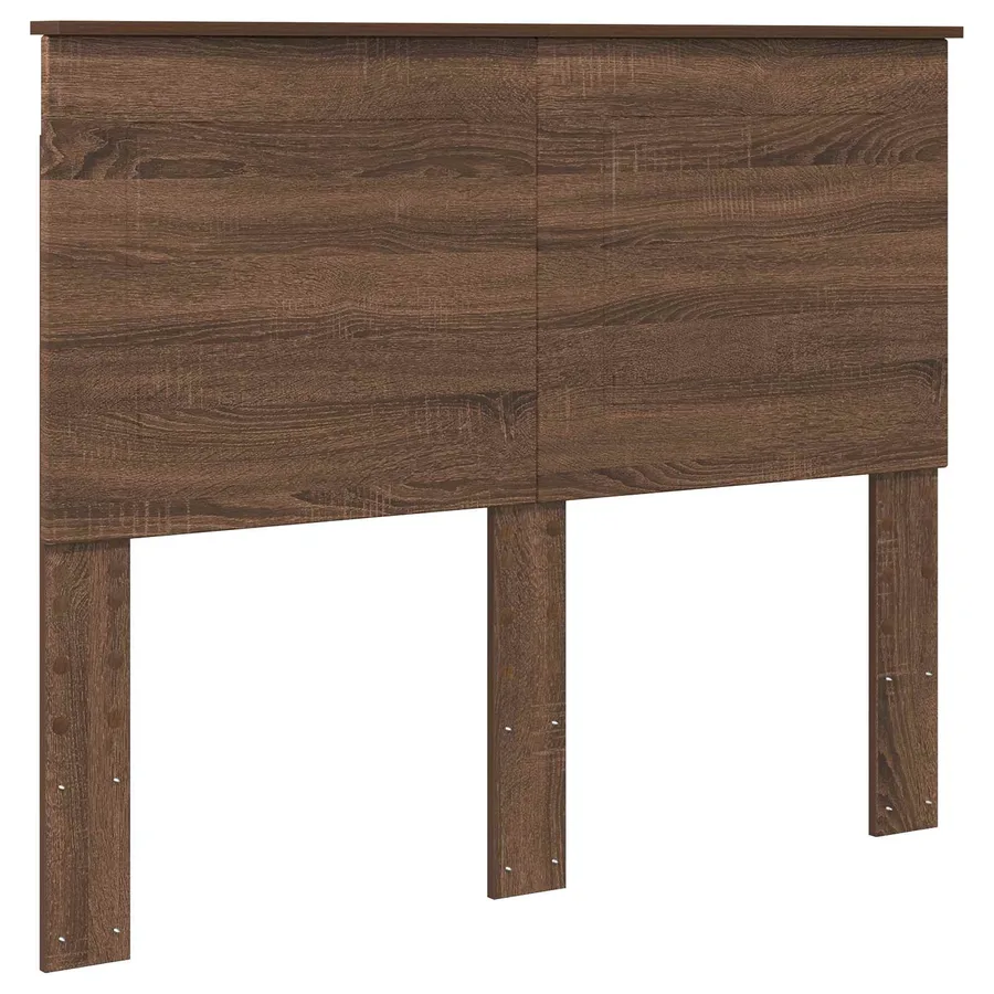 Cadre de lit Chêne brun 120 x 190 cm Bois de pin massif - 6