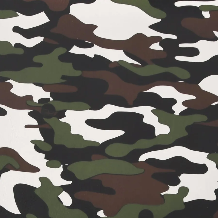 Chaise de jeu pivotante Noir et camouflage Similicuir - 13