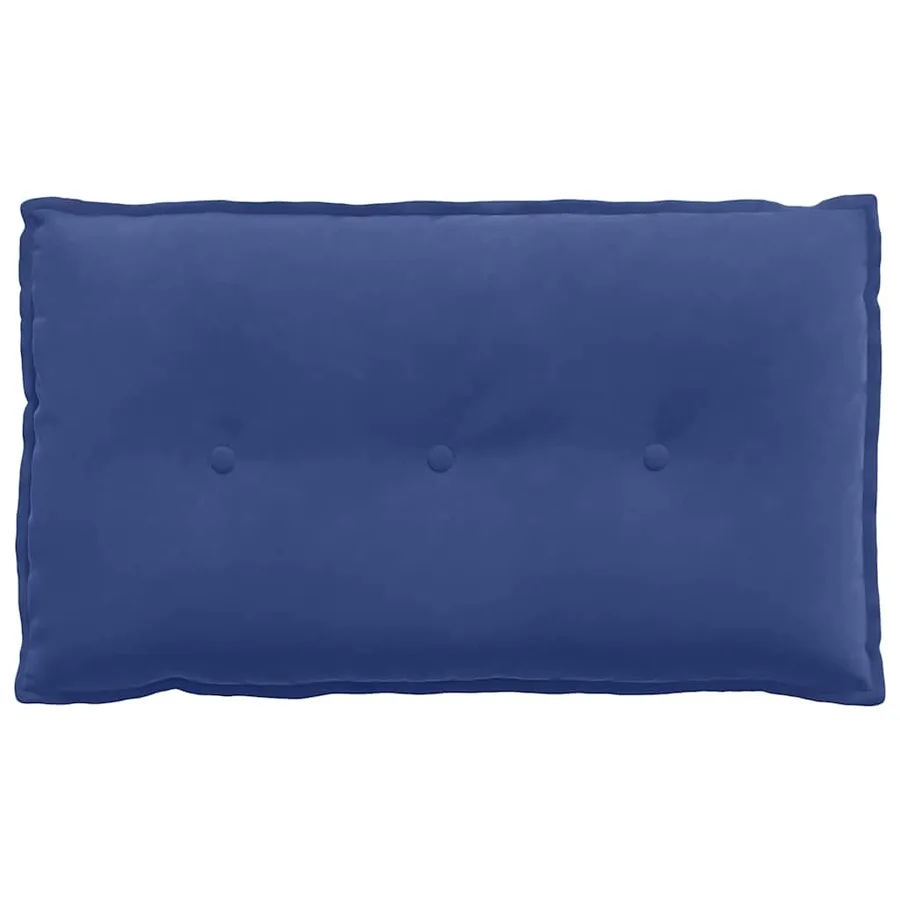 Coussin de Dos Bleu police 80 x 50 cm Tissu en velours côtelé - 5