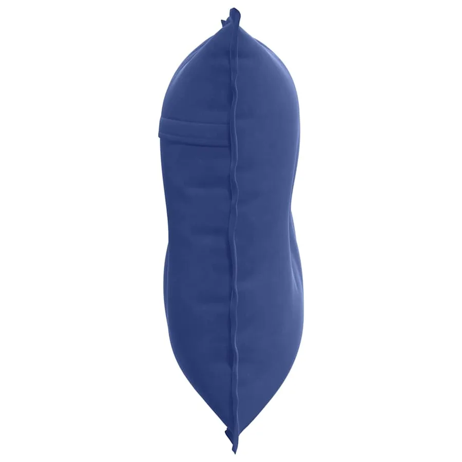 Coussin de Dos Bleu police 80 x 50 cm Tissu en velours côtelé - 6