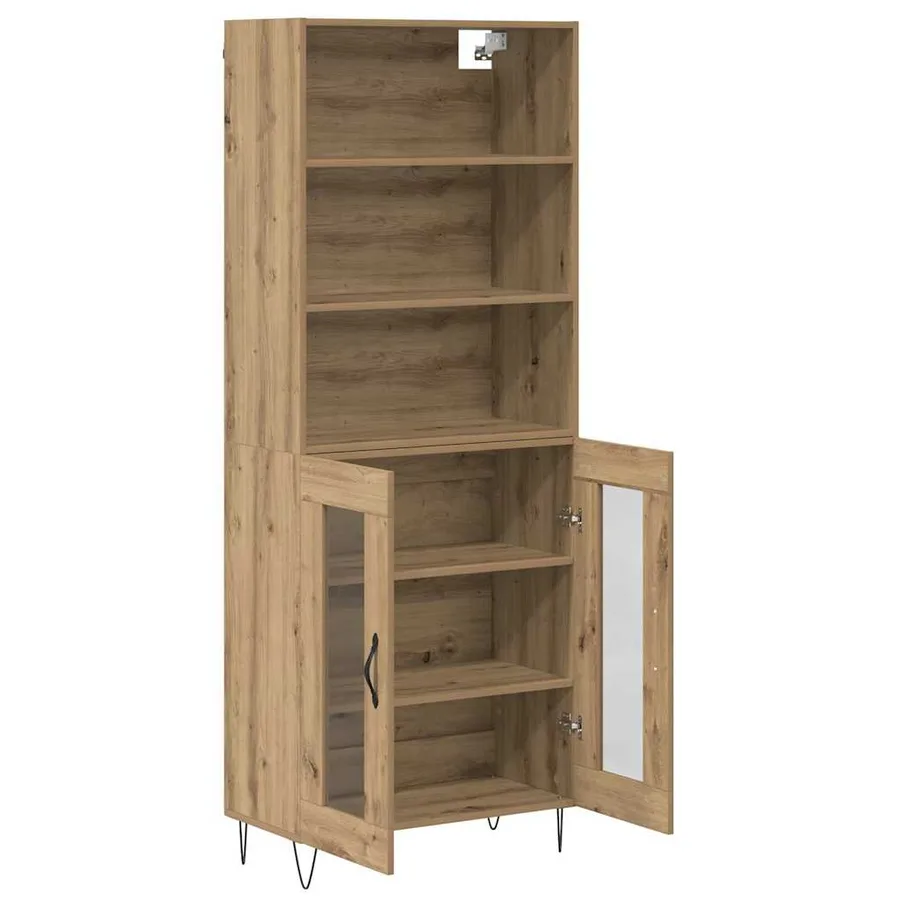 Haut Armoire 2 pcs Chêne artisanal 69,5 x 34 x 180 cm - 7
