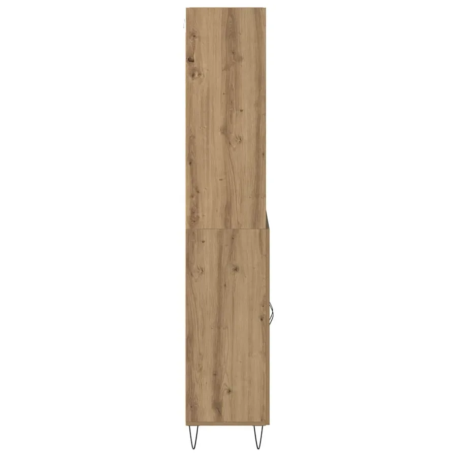Haut Armoire 2 pcs Chêne artisanal 69,5 x 34 x 180 cm - 9
