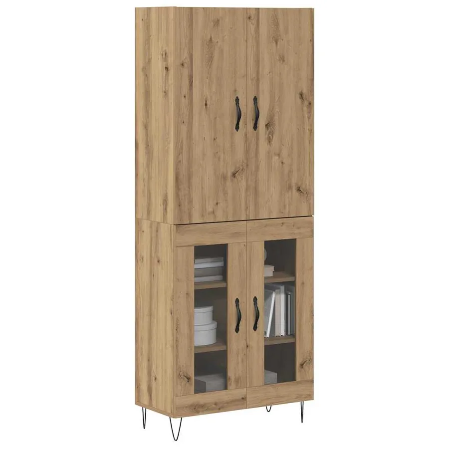 Haut Armoire 2 pcs Chêne artisanal 69,5 x 34 x 180 cm - 3