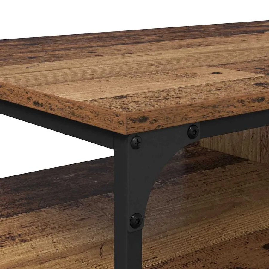 Table basse Bois Ancien 100 x 50 x 45 cm Bois d'ingénierie - 7