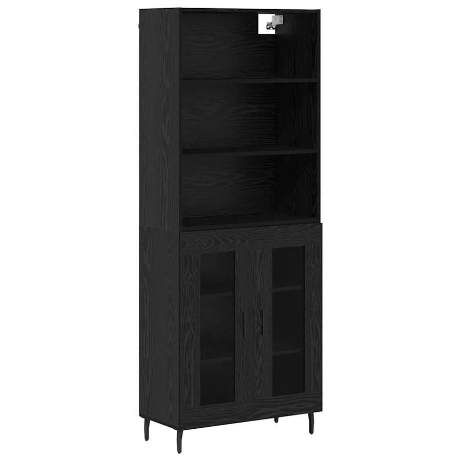 Haut Armoire Chêne noir 69,5 x 34 x 180 cm - 2