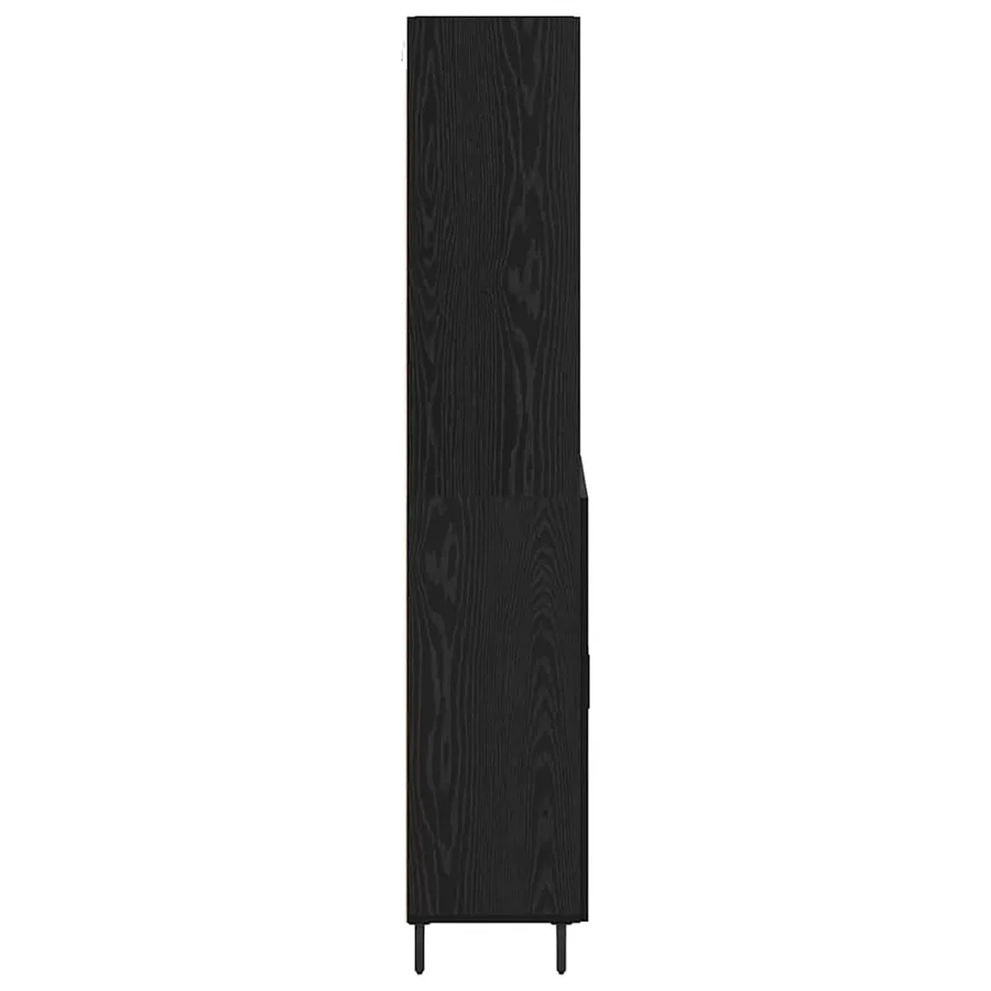Haut Armoire Chêne noir 69,5 x 34 x 180 cm - 9
